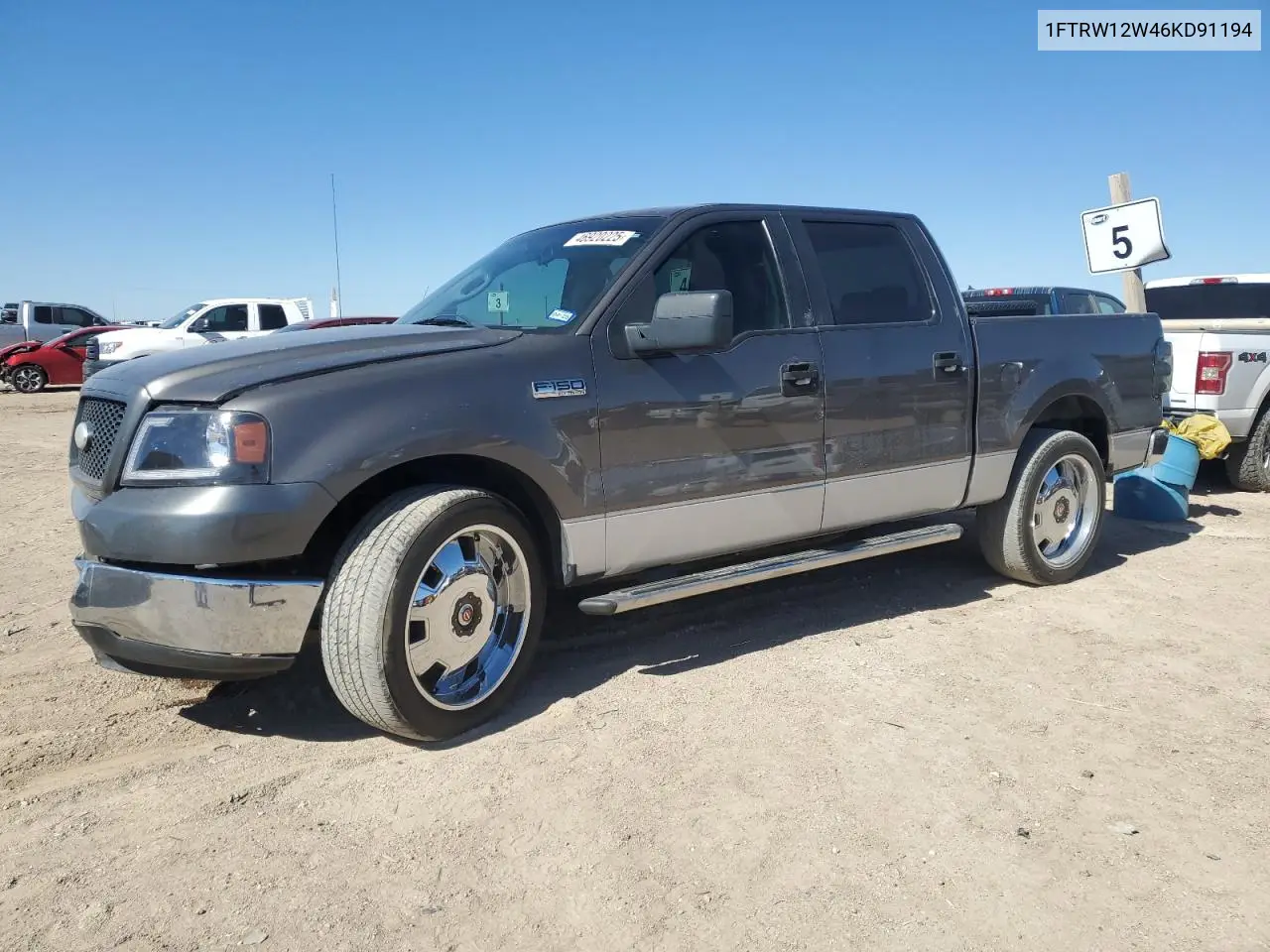 2006 Ford F150 Supercrew VIN: 1FTRW12W46KD91194 Lot: 46920225