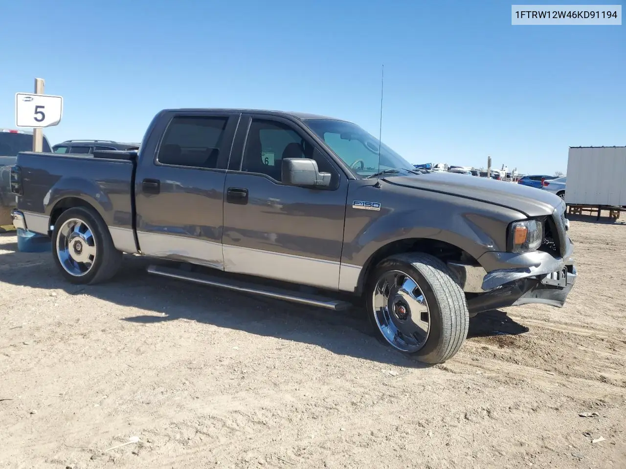 2006 Ford F150 Supercrew VIN: 1FTRW12W46KD91194 Lot: 46920225