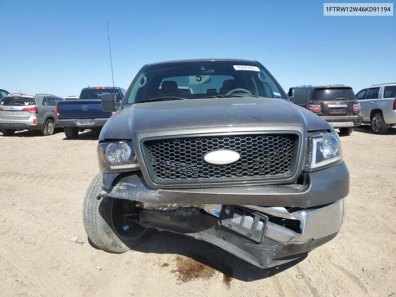2006 Ford F150 Supercrew VIN: 1FTRW12W46KD91194 Lot: 46920225