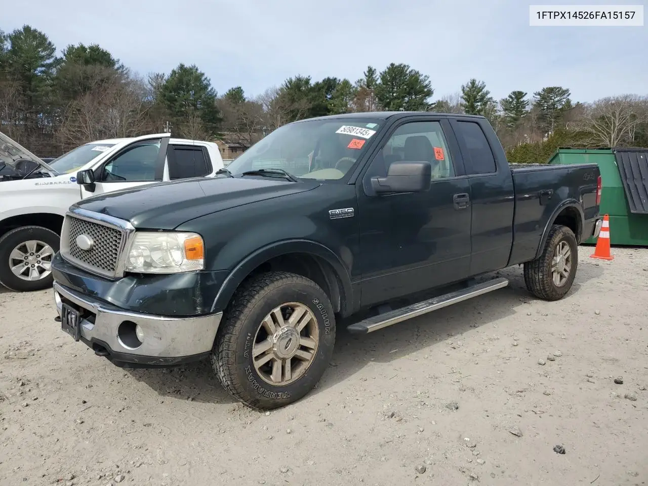 2006 Ford F150 VIN: 1FTPX14526FA15157 Lot: 50981345