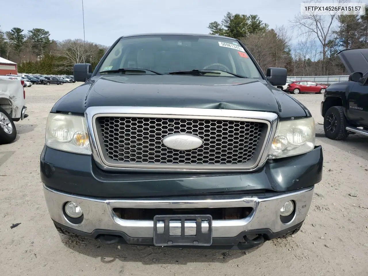 2006 Ford F150 VIN: 1FTPX14526FA15157 Lot: 50981345