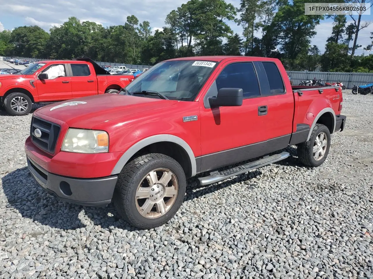 2006 Ford F150 VIN: 1FTPX04556KB02603 Lot: 56381345