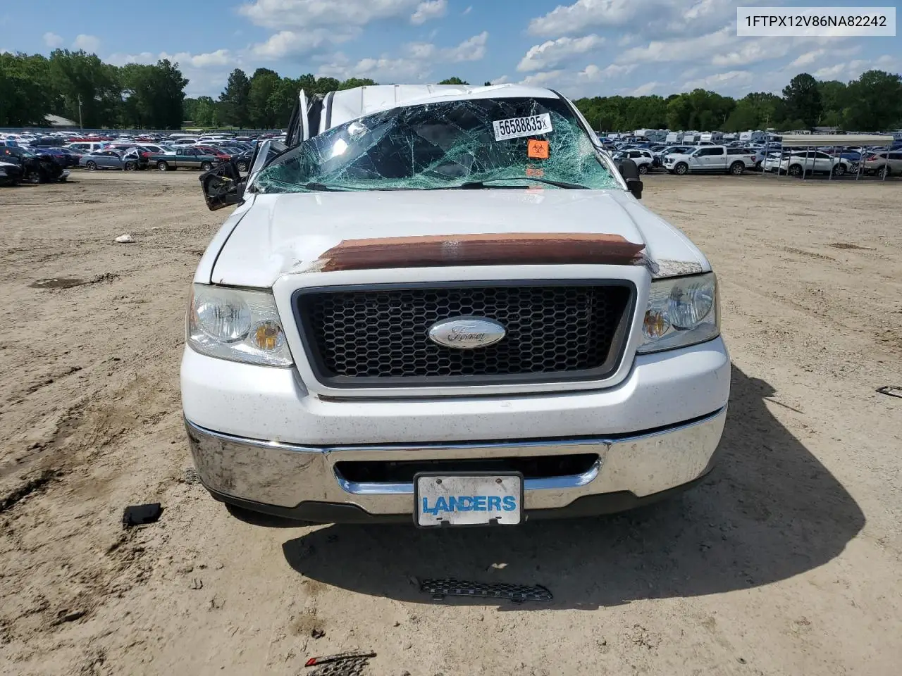 2006 Ford F150 VIN: 1FTPX12V86NA82242 Lot: 56588835