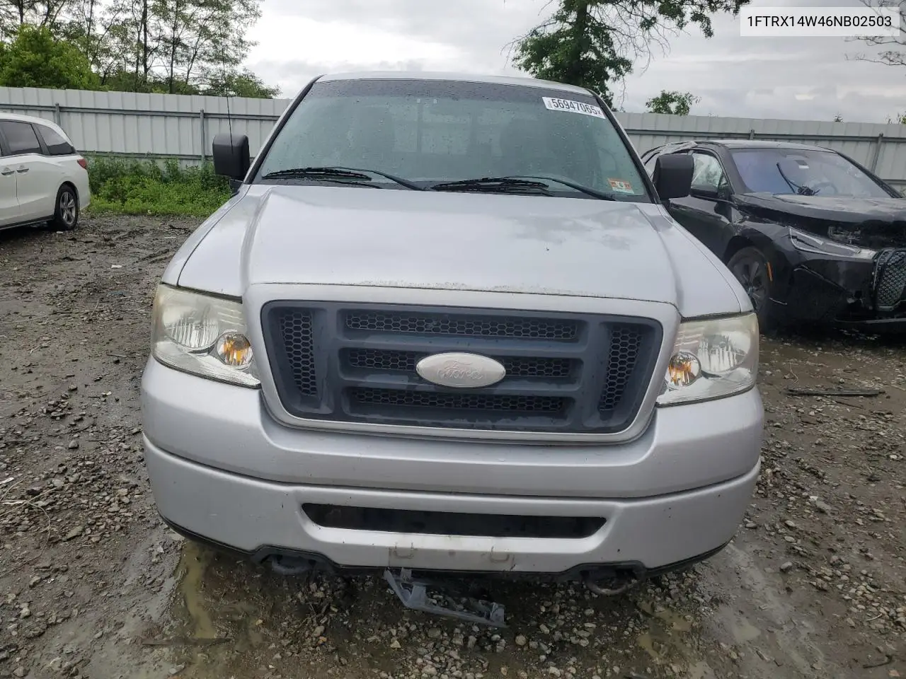 2006 Ford F150 VIN: 1FTRX14W46NB02503 Lot: 56947065