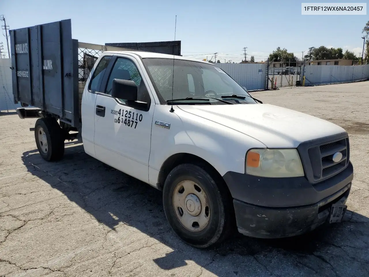 2006 Ford F150 VIN: 1FTRF12WX6NA20457 Lot: 56955265
