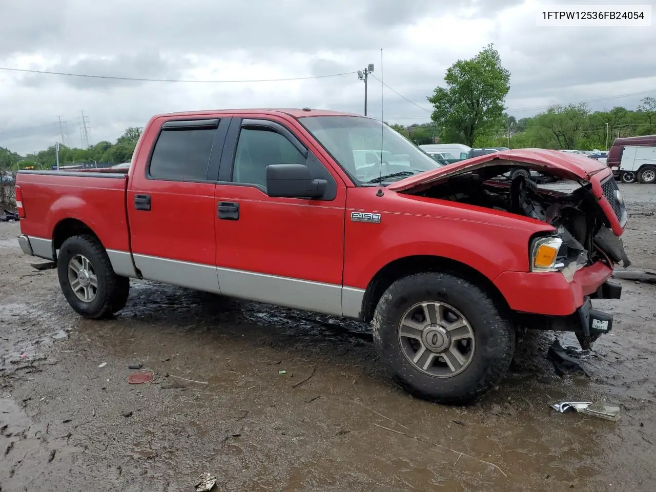 2006 Ford F150 Supercrew VIN: 1FTPW12536FB24054 Lot: 57057025