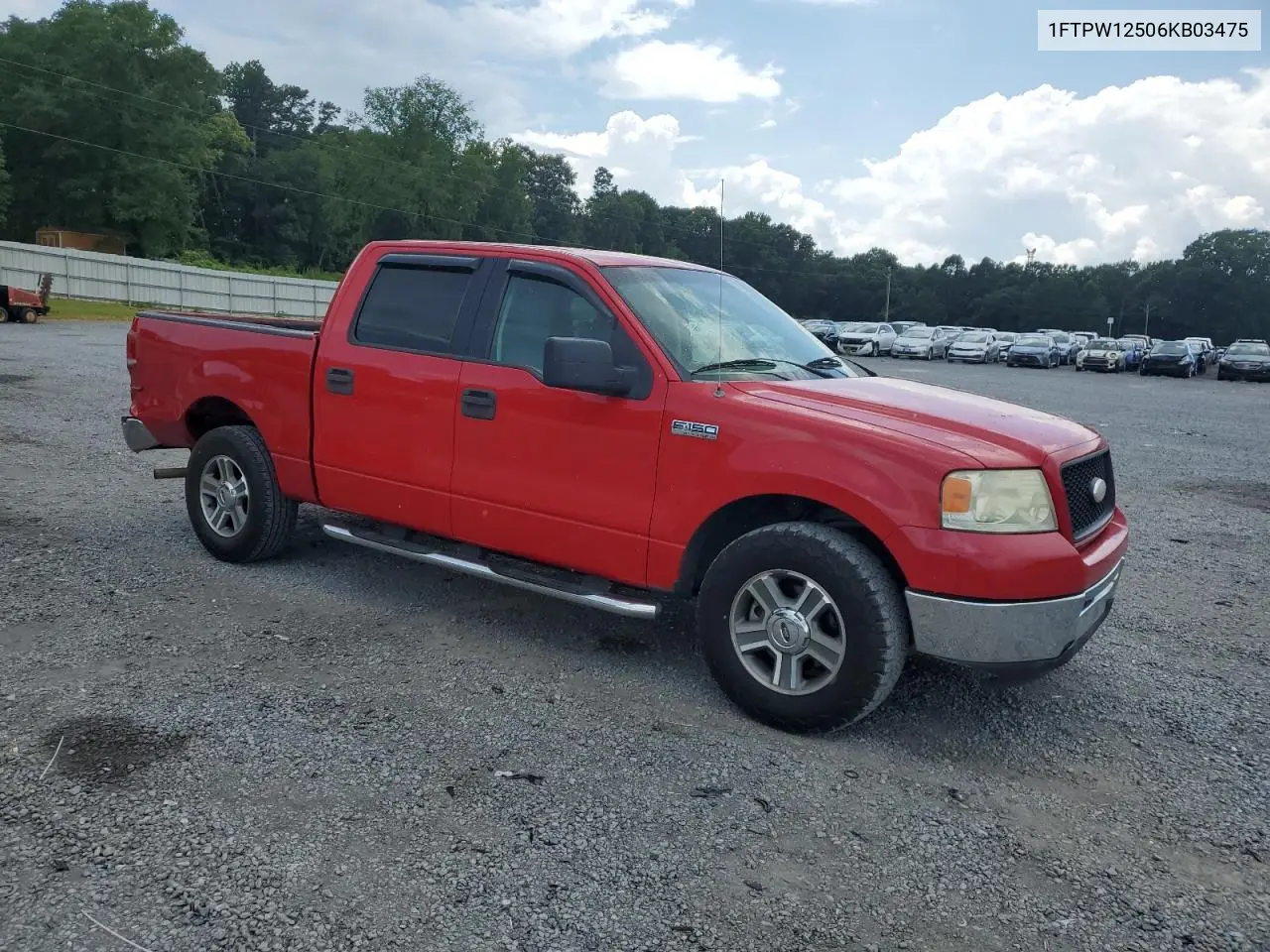 2006 Ford F150 Supercrew VIN: 1FTPW12506KB03475 Lot: 60720305
