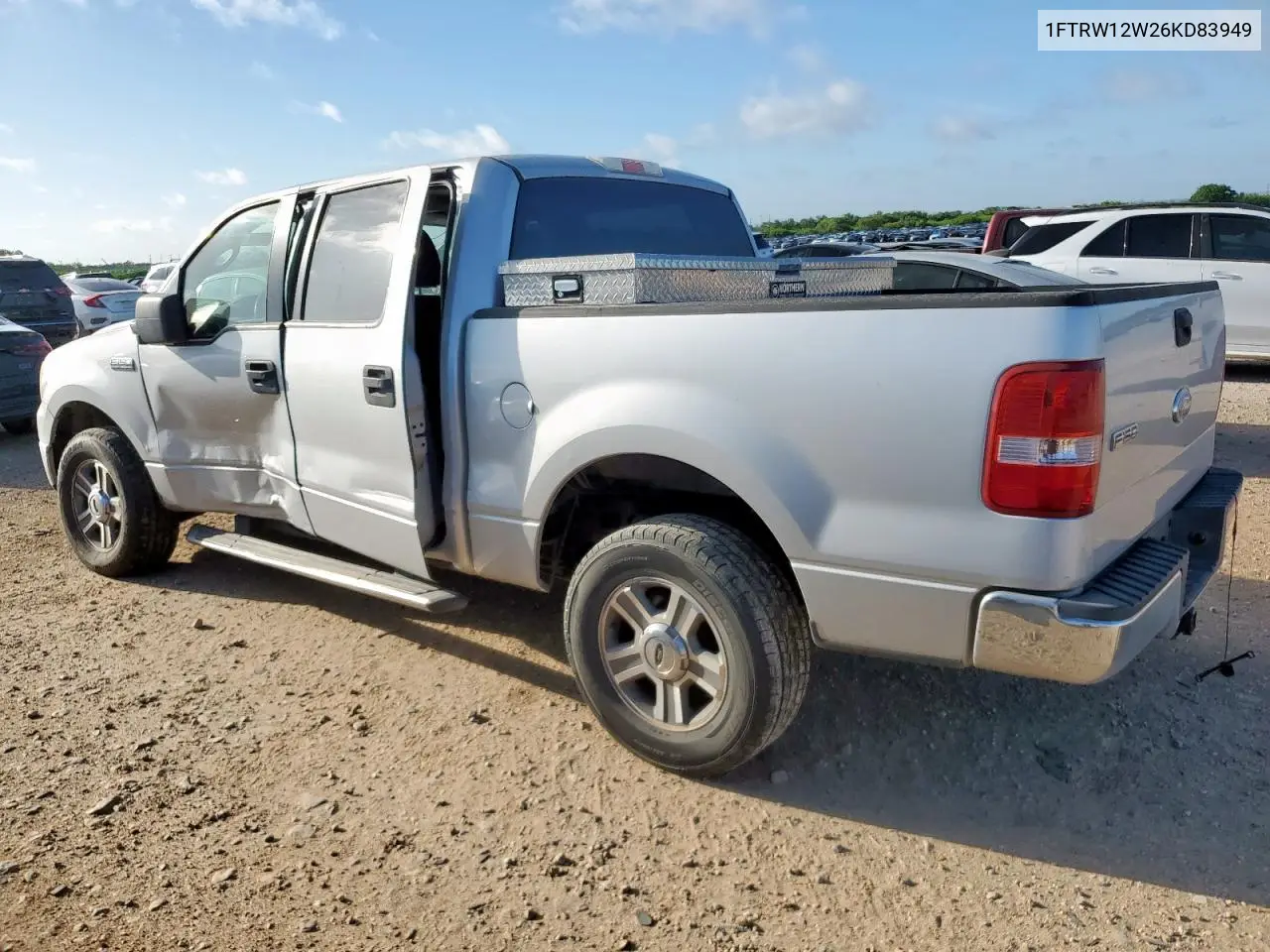2006 Ford F150 Supercrew VIN: 1FTRW12W26KD83949 Lot: 61276435
