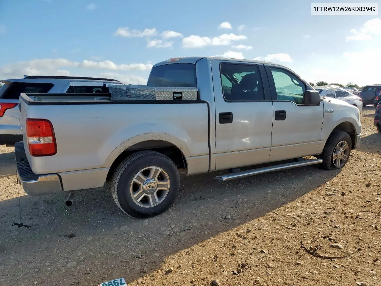 2006 Ford F150 Supercrew VIN: 1FTRW12W26KD83949 Lot: 61276435