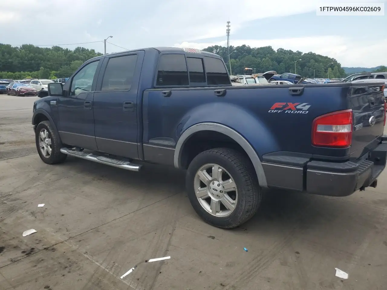 2006 Ford F150 VIN: 1FTPW04596KC02609 Lot: 62753715