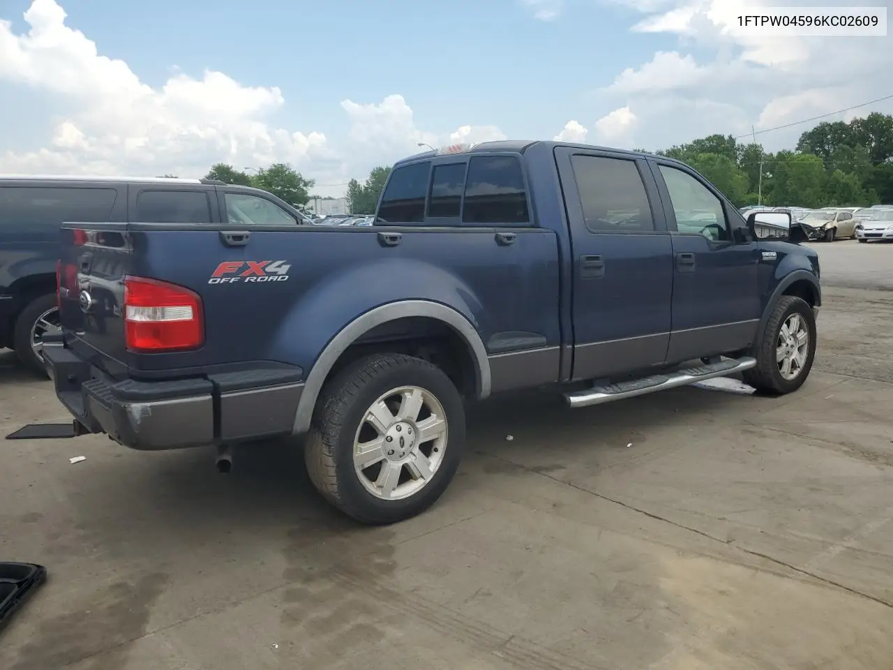 2006 Ford F150 VIN: 1FTPW04596KC02609 Lot: 62753715