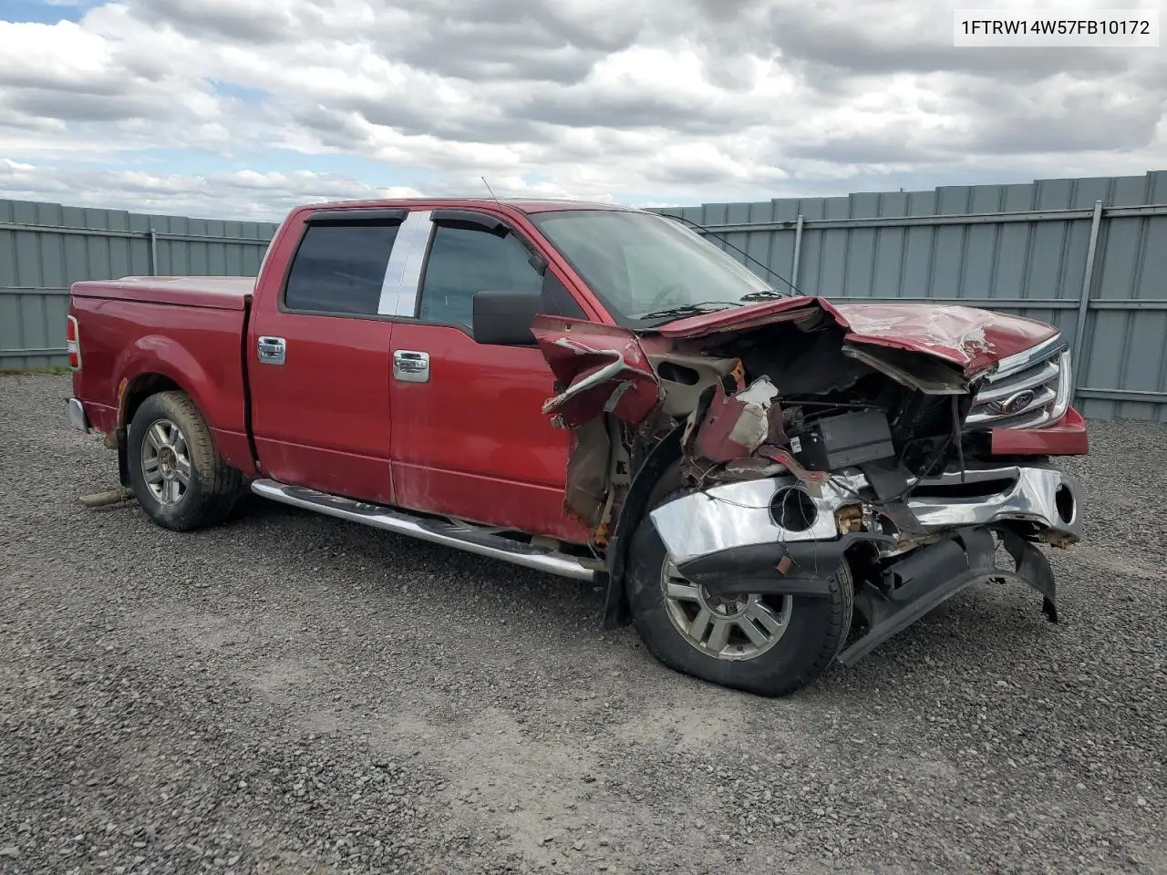 2007 Ford F150 Supercrew VIN: 1FTRW14W57FB10172 Lot: 56249205