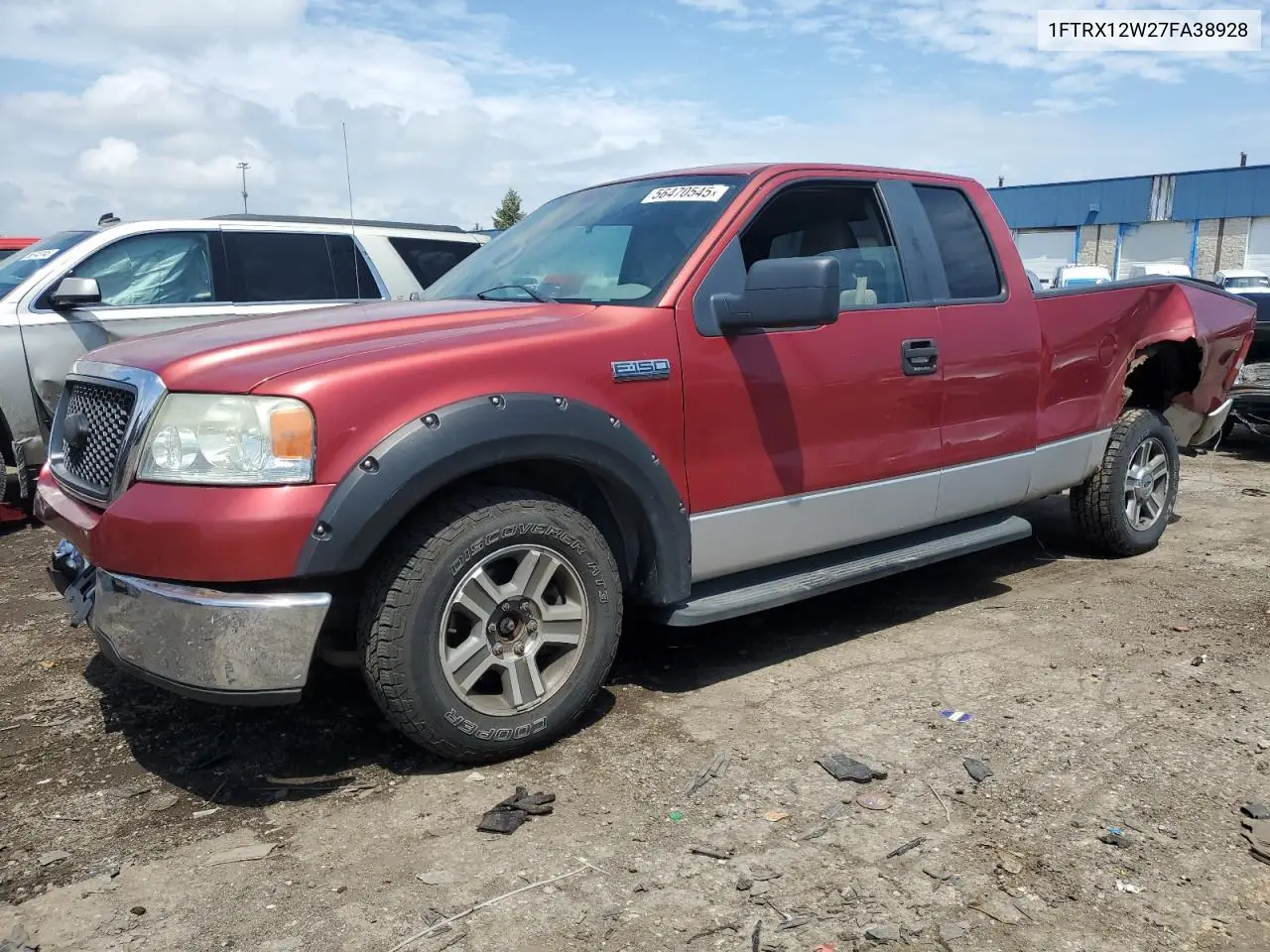 2007 Ford F150 VIN: 1FTRX12W27FA38928 Lot: 56470545