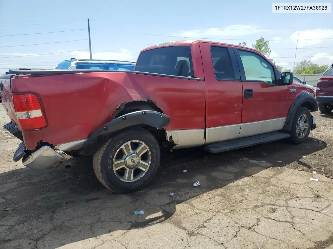 2007 Ford F150 VIN: 1FTRX12W27FA38928 Lot: 56470545