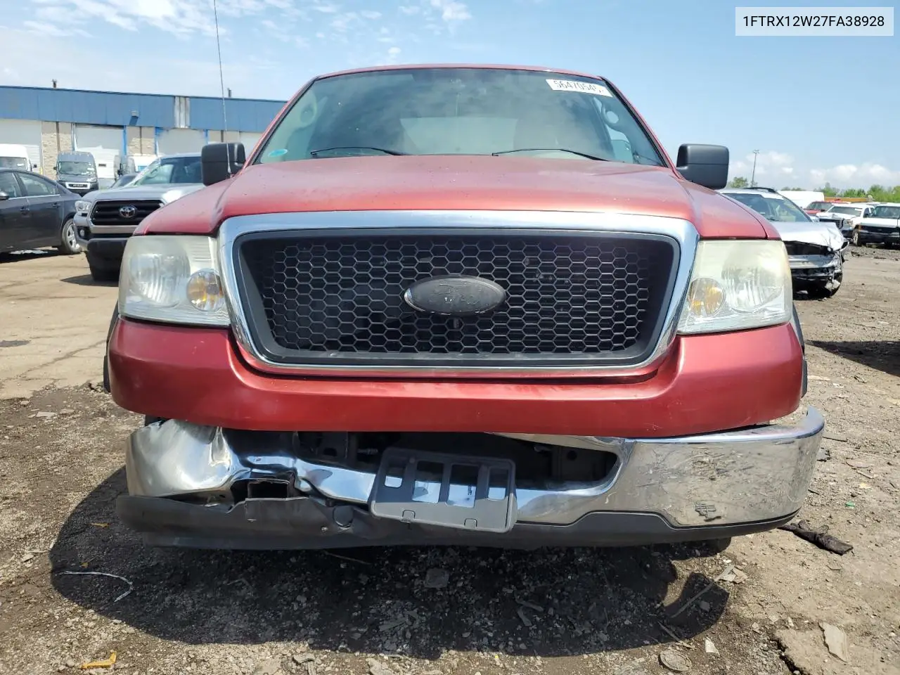 2007 Ford F150 VIN: 1FTRX12W27FA38928 Lot: 56470545