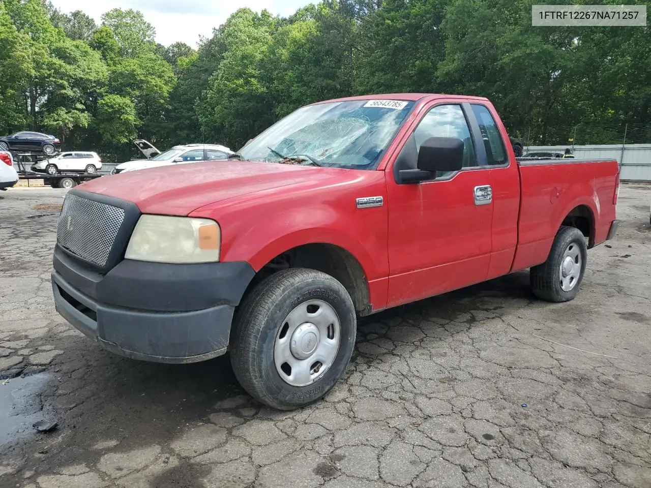 2007 Ford F150 VIN: 1FTRF12267NA71257 Lot: 56543785