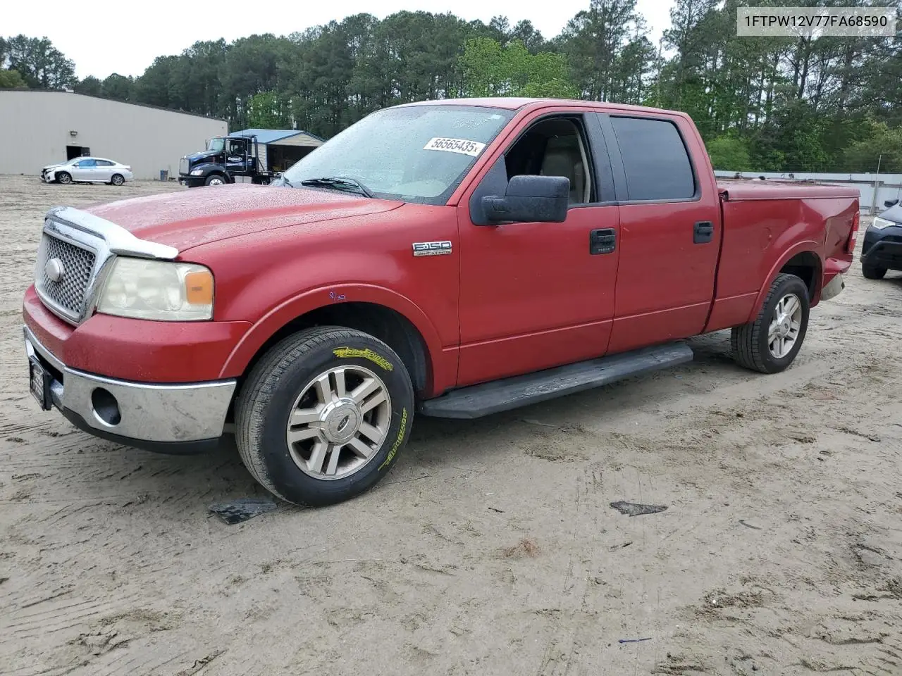 2007 Ford F150 Supercrew VIN: 1FTPW12V77FA68590 Lot: 56565435