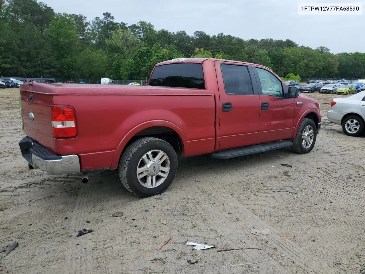 2007 Ford F150 Supercrew VIN: 1FTPW12V77FA68590 Lot: 56565435