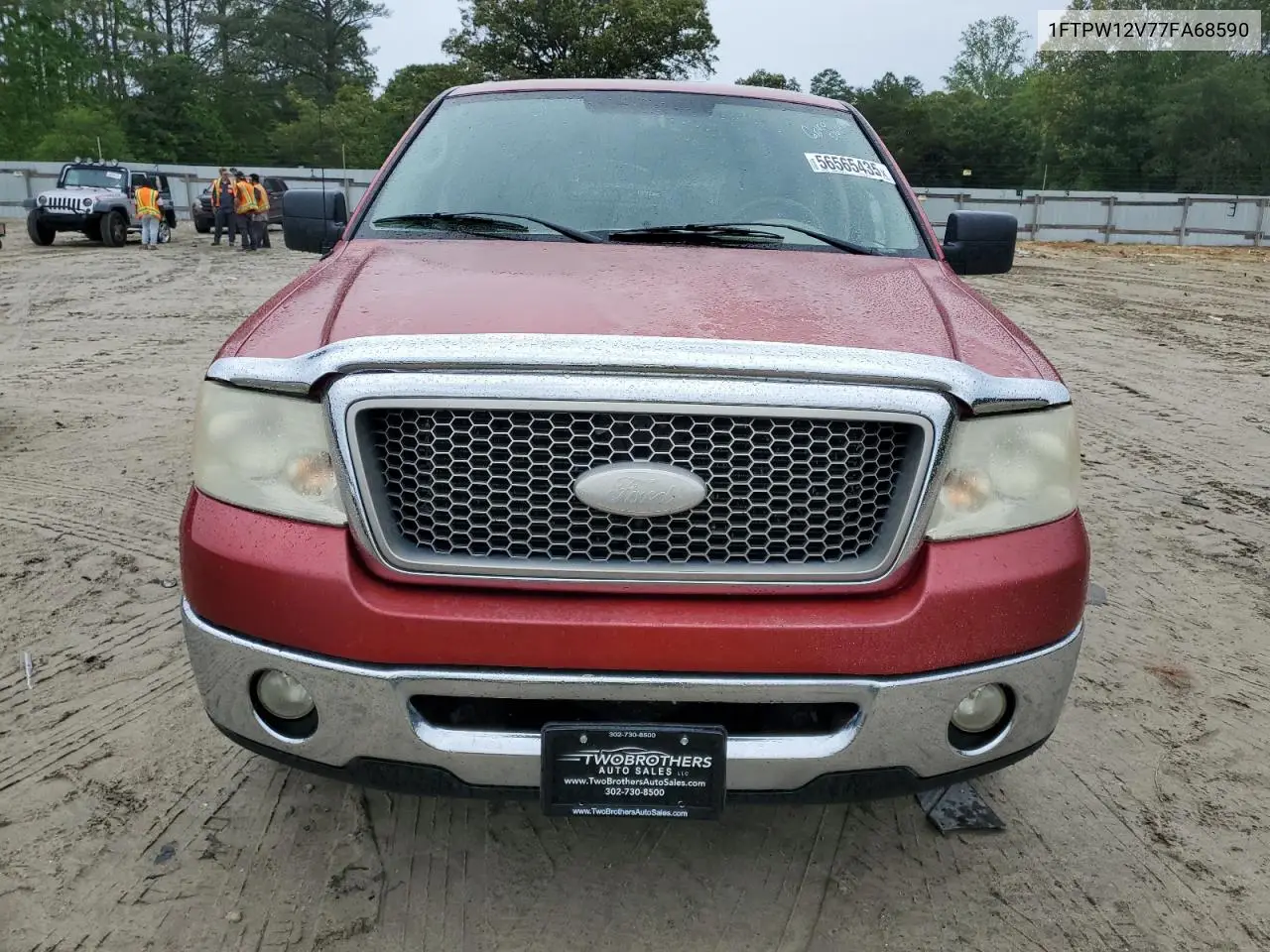 2007 Ford F150 Supercrew VIN: 1FTPW12V77FA68590 Lot: 56565435
