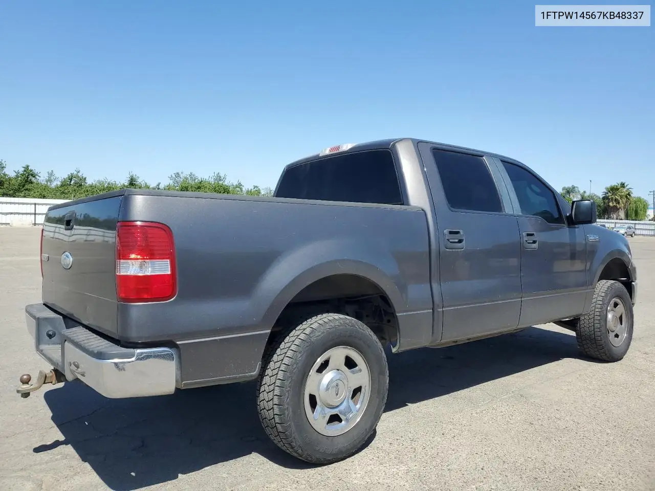 2007 Ford F150 Supercrew VIN: 1FTPW14567KB48337 Lot: 56655615