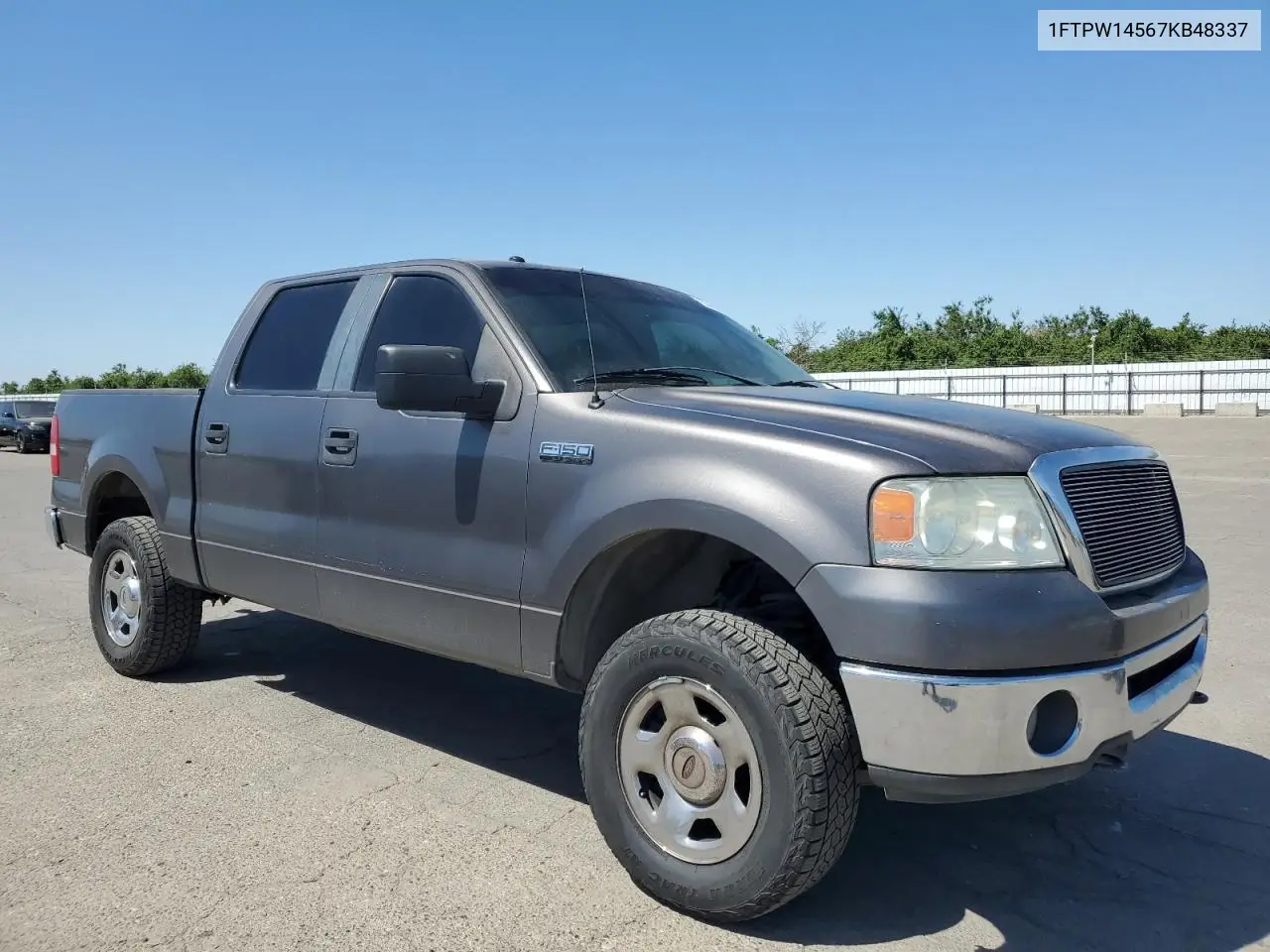 2007 Ford F150 Supercrew VIN: 1FTPW14567KB48337 Lot: 56655615