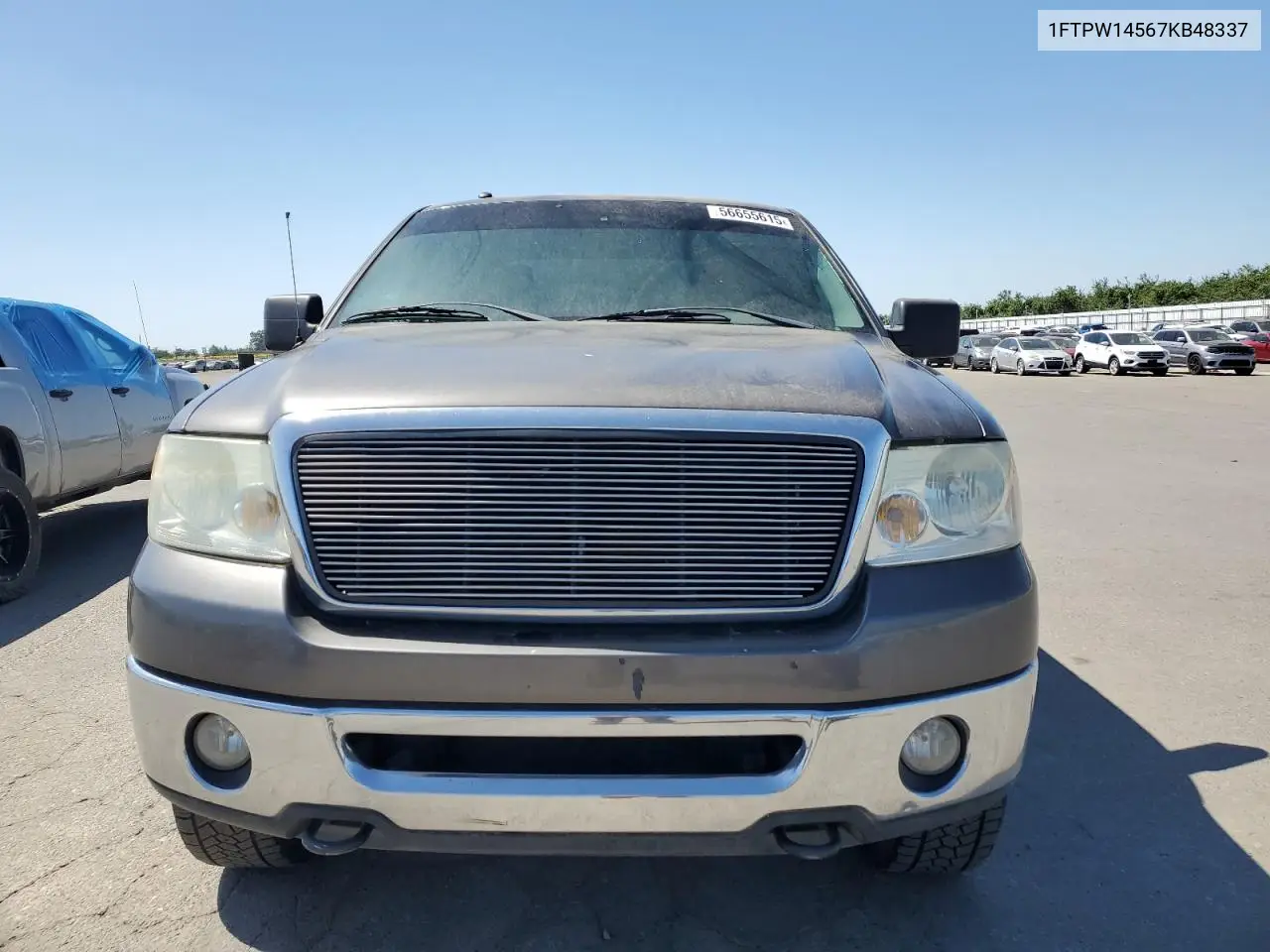 2007 Ford F150 Supercrew VIN: 1FTPW14567KB48337 Lot: 56655615