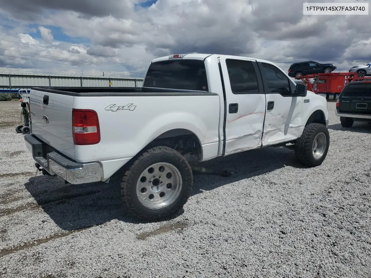 2007 Ford F150 Supercrew VIN: 1FTPW145X7FA34740 Lot: 56885855