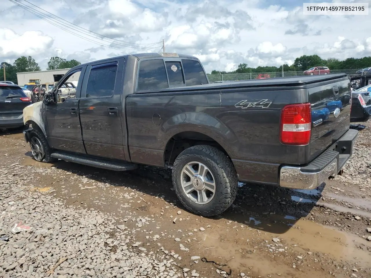 2007 Ford F150 Supercrew VIN: 1FTPW14597FB52195 Lot: 60293995