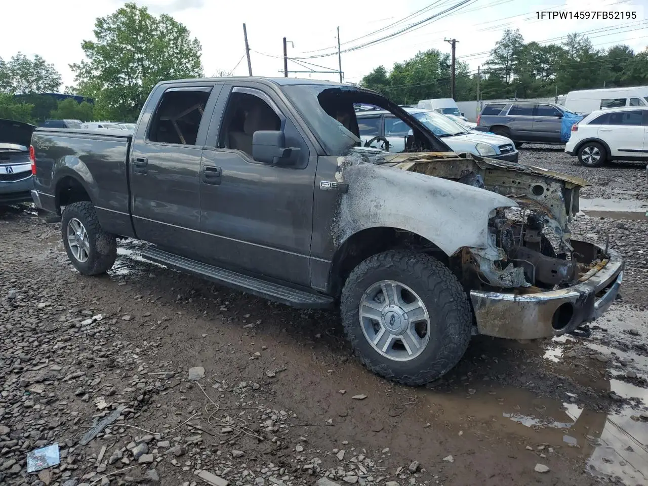 2007 Ford F150 Supercrew VIN: 1FTPW14597FB52195 Lot: 60293995