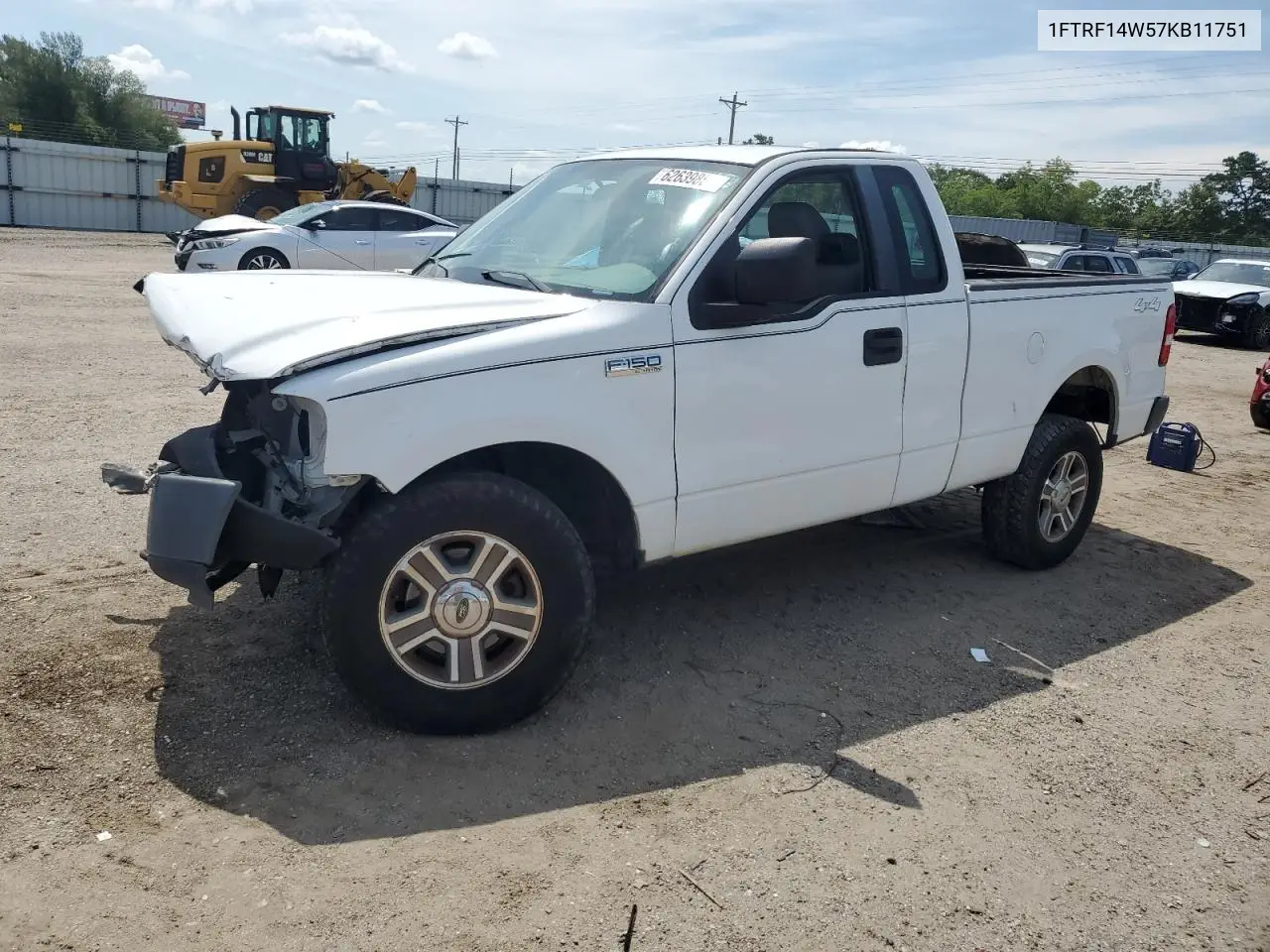 2007 Ford F150 VIN: 1FTRF14W57KB11751 Lot: 62639855