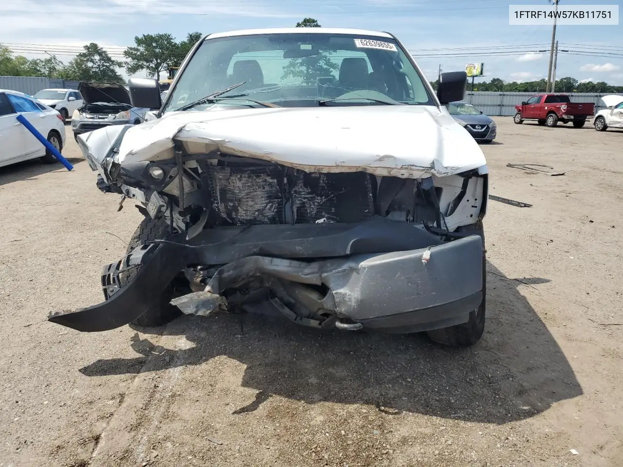 2007 Ford F150 VIN: 1FTRF14W57KB11751 Lot: 62639855