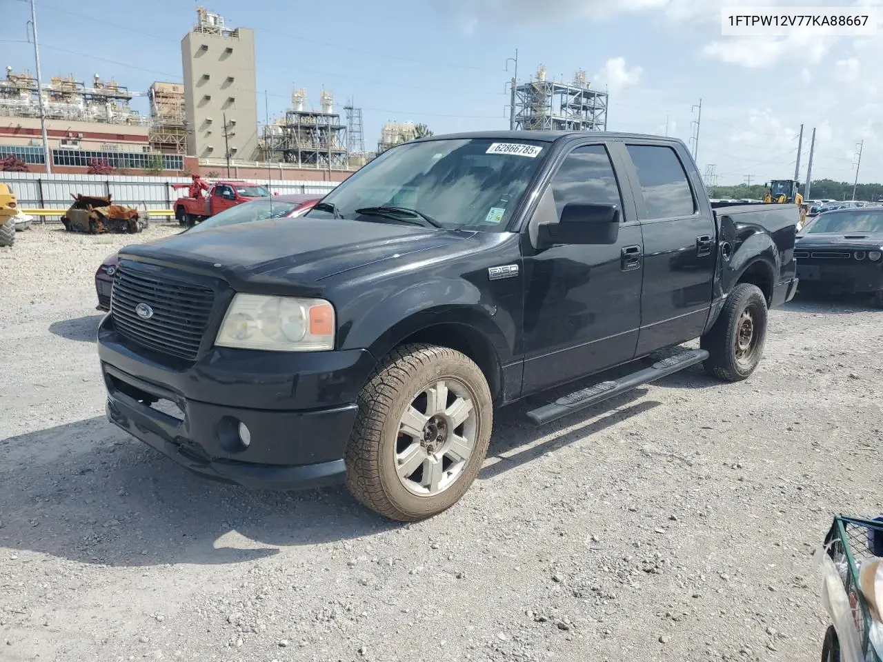 2007 Ford F150 Supercrew VIN: 1FTPW12V77KA88667 Lot: 62866785