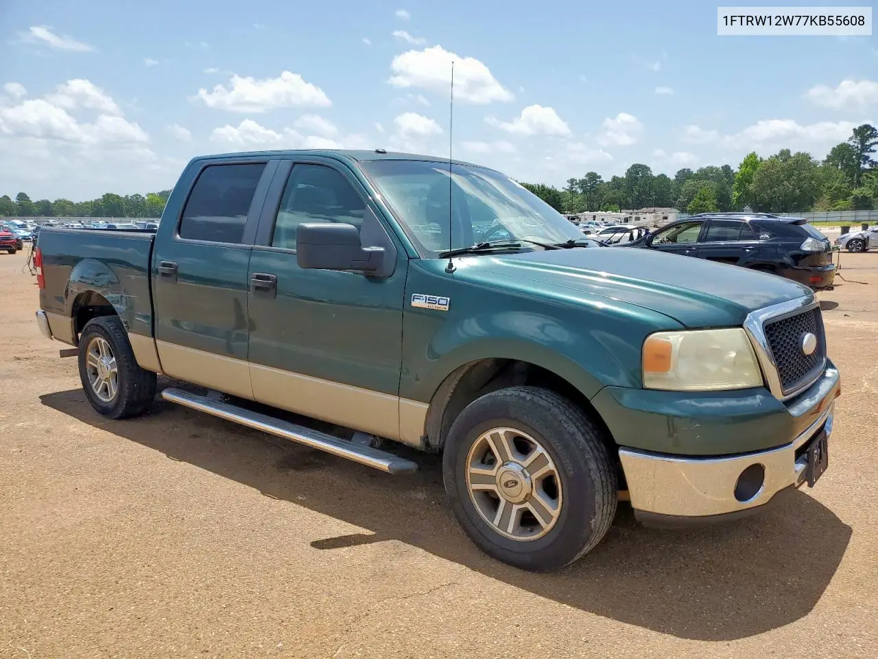 2007 Ford F150 Supercrew VIN: 1FTRW12W77KB55608 Lot: 63087355