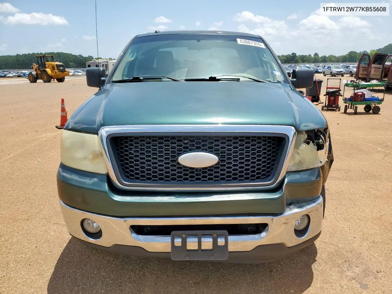 2007 Ford F150 Supercrew VIN: 1FTRW12W77KB55608 Lot: 63087355