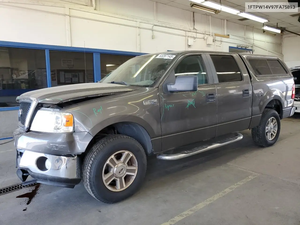 2007 Ford F150 Supercrew VIN: 1FTPW14V97FA75893 Lot: 63287145