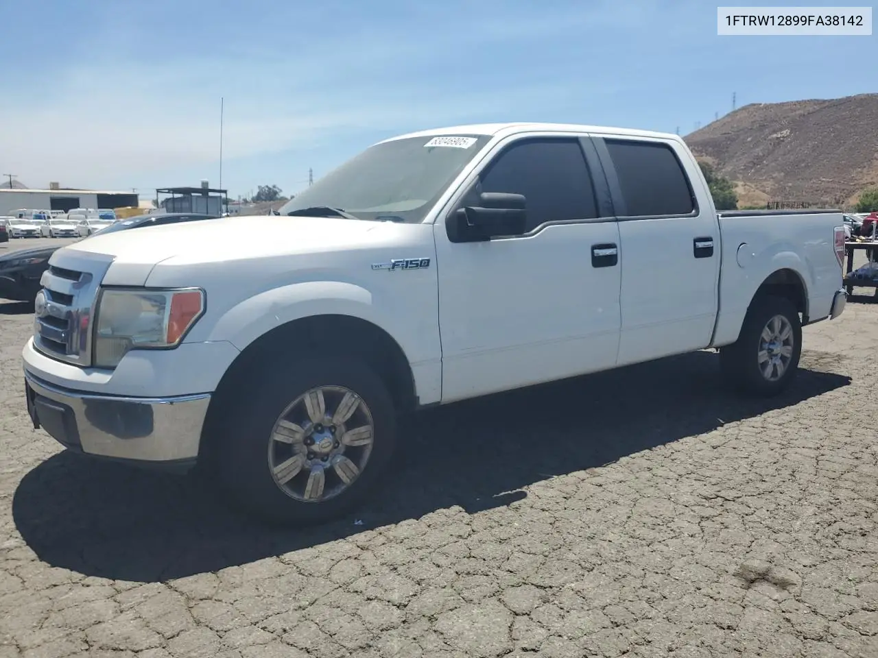2009 Ford F150 Supercrew VIN: 1FTRW12899FA38142 Lot: 63046905