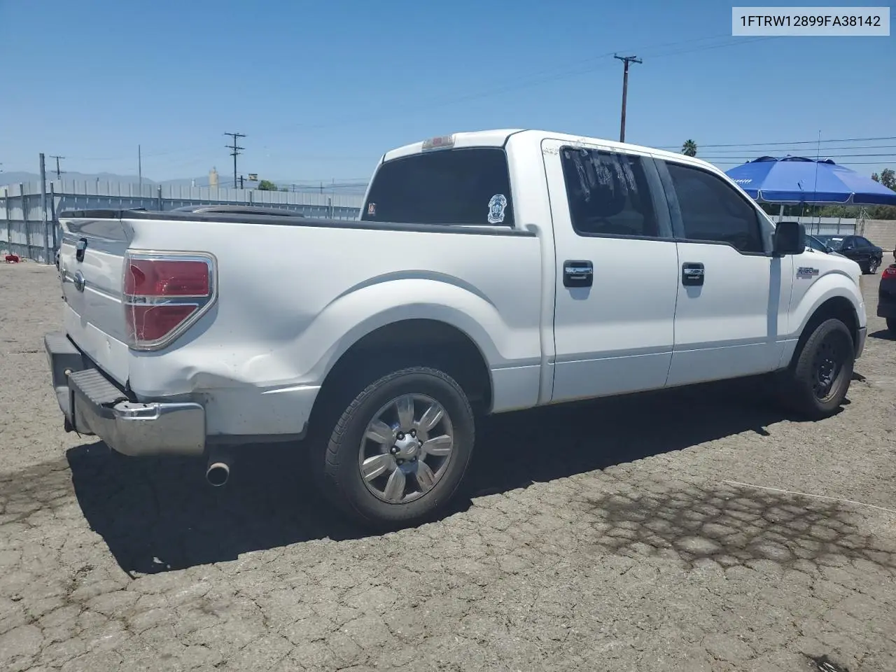 2009 Ford F150 Supercrew VIN: 1FTRW12899FA38142 Lot: 63046905
