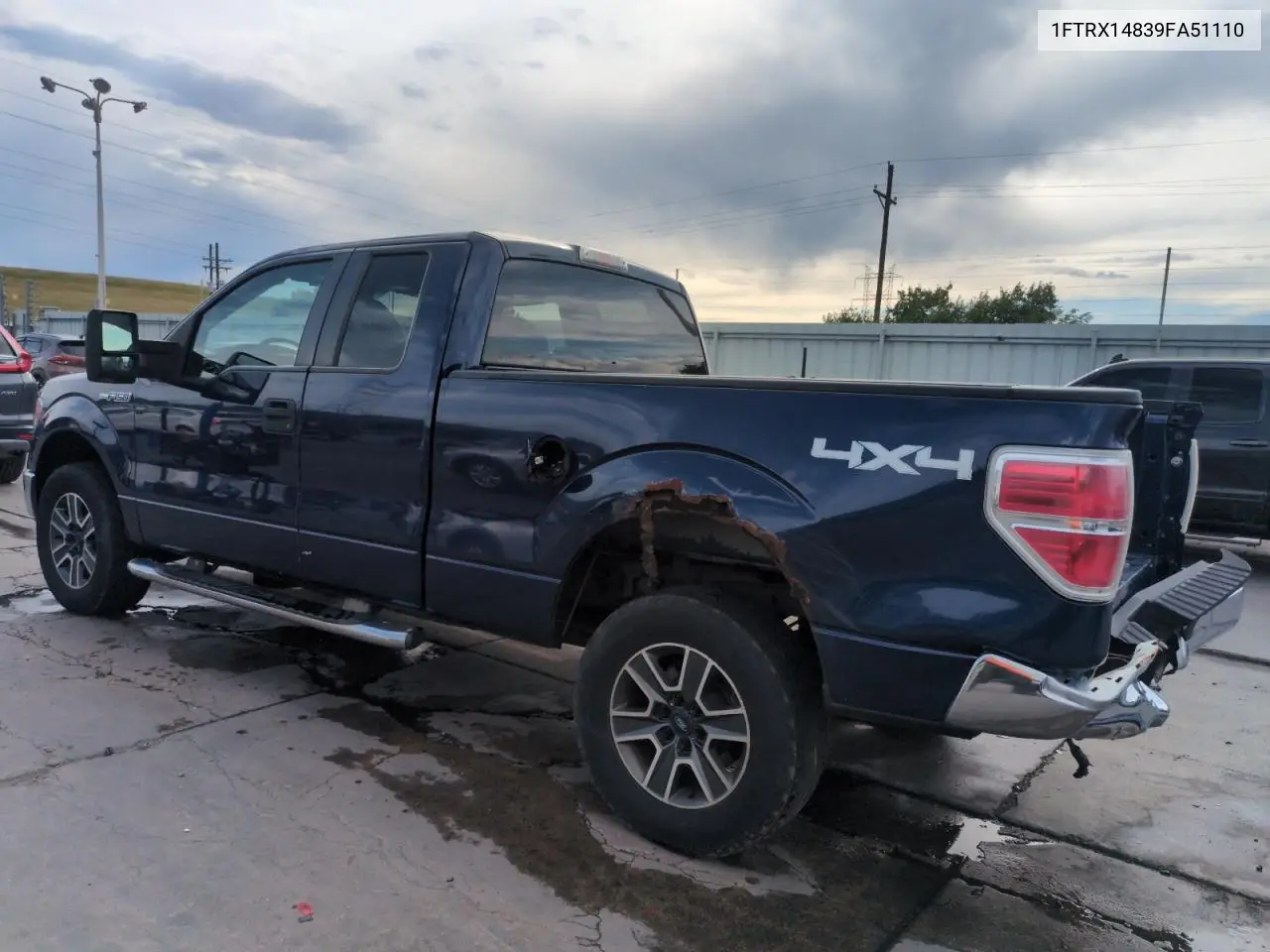 2009 Ford F150 Super Cab VIN: 1FTRX14839FA51110 Lot: 63215075