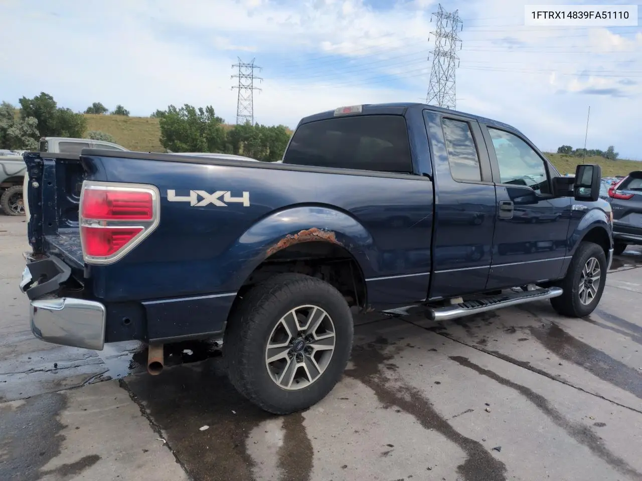 2009 Ford F150 Super Cab VIN: 1FTRX14839FA51110 Lot: 63215075
