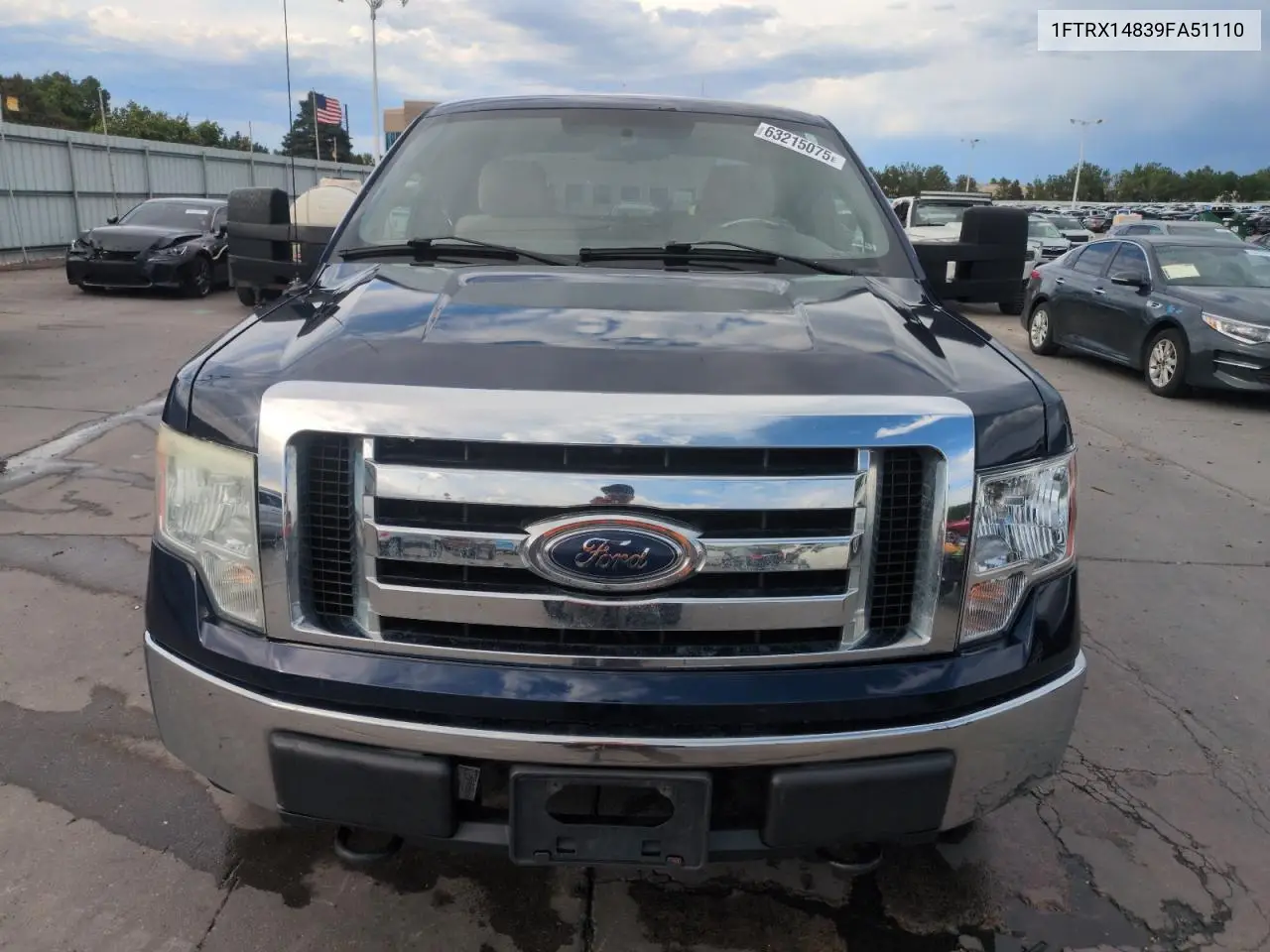 2009 Ford F150 Super Cab VIN: 1FTRX14839FA51110 Lot: 63215075