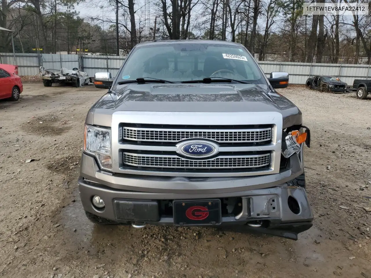 2010 Ford F150 Supercrew VIN: 1FTFW1EV8AFA22412 Lot: 42259025