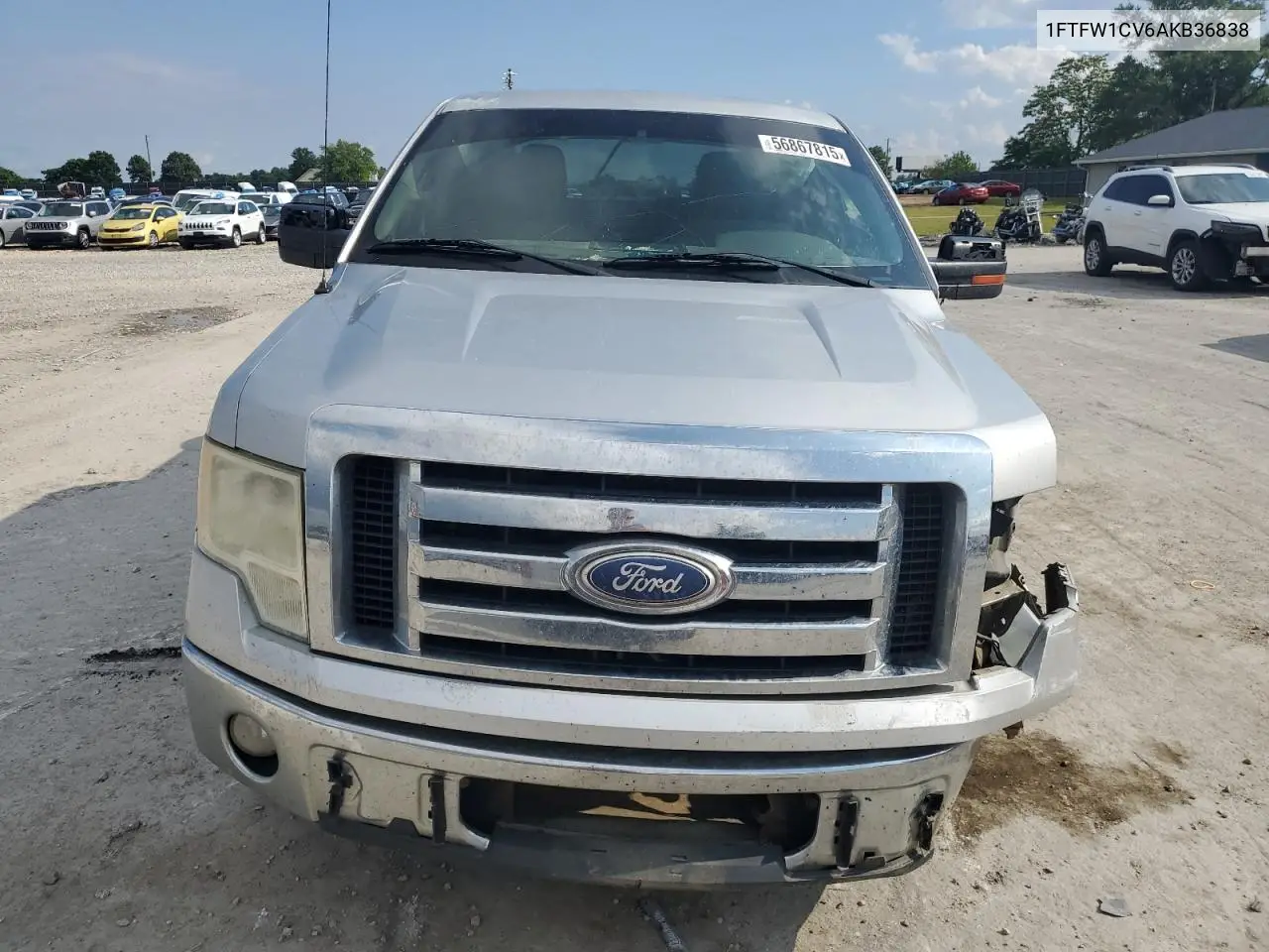 2010 Ford F150 Supercrew VIN: 1FTFW1CV6AKB36838 Lot: 56867815