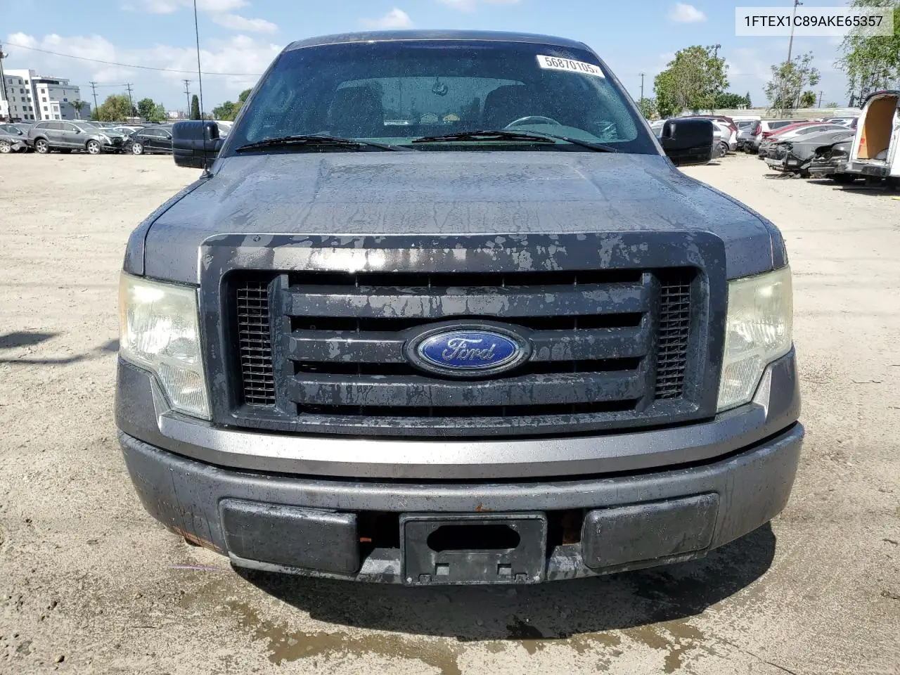 2010 Ford F150 Super Cab VIN: 1FTEX1C89AKE65357 Lot: 56870105