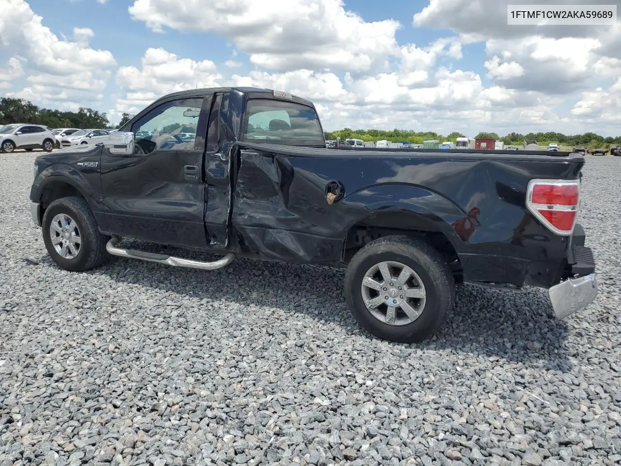 2010 Ford F150 VIN: 1FTMF1CW2AKA59689 Lot: 56910195