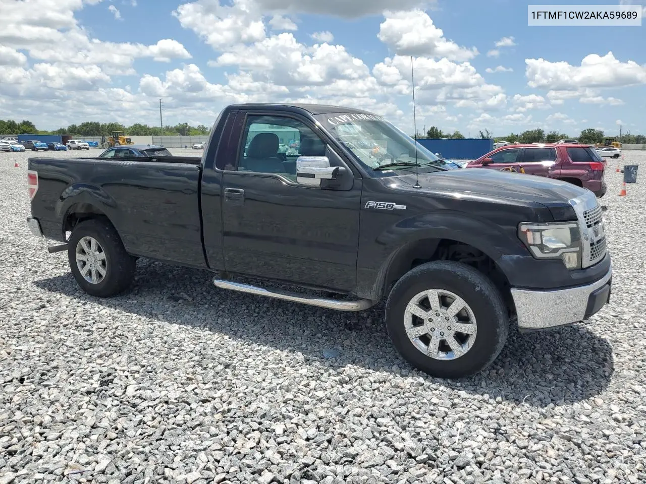2010 Ford F150 VIN: 1FTMF1CW2AKA59689 Lot: 56910195