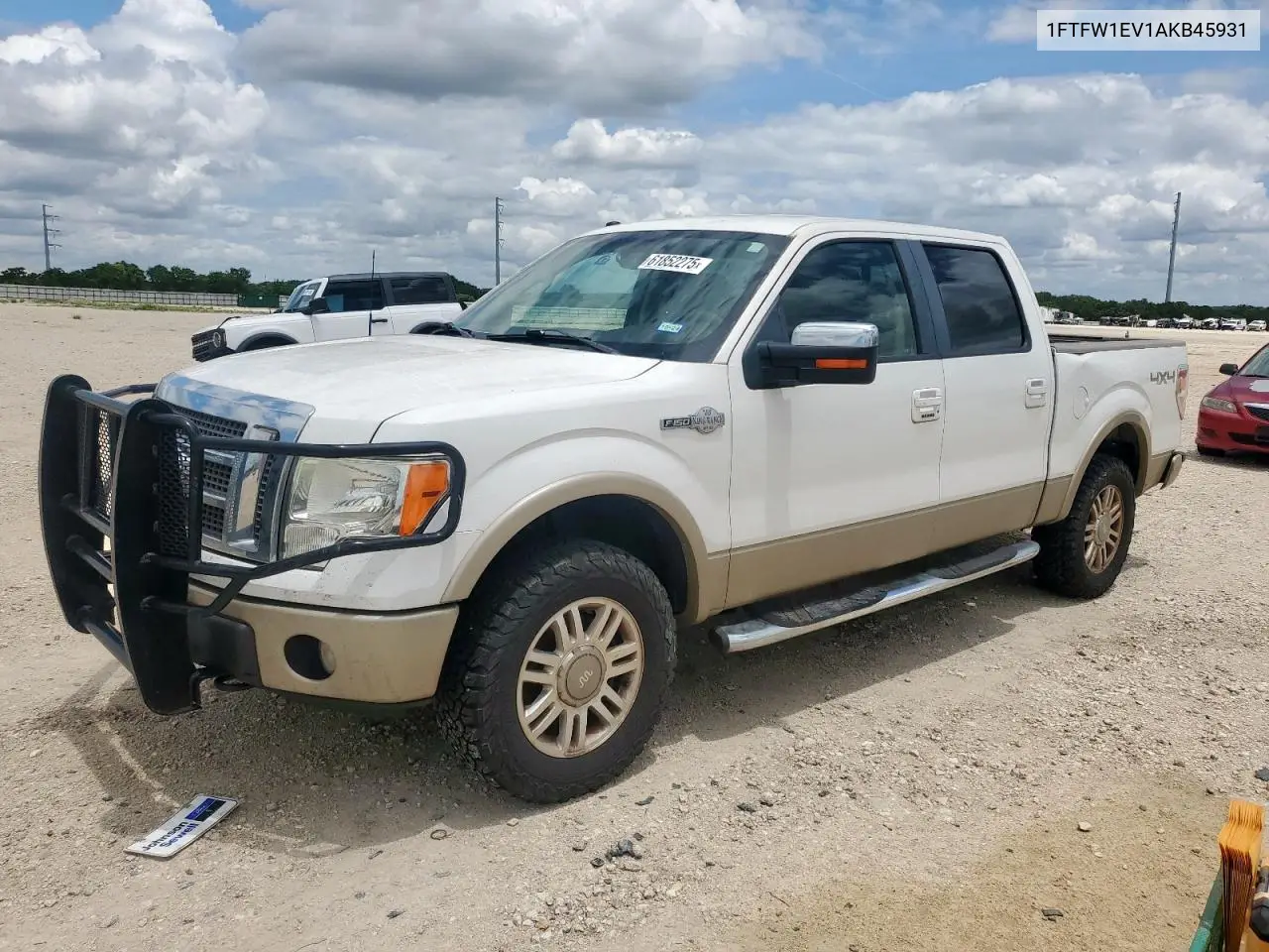2010 Ford F150 Supercrew VIN: 1FTFW1EV1AKB45931 Lot: 61852275