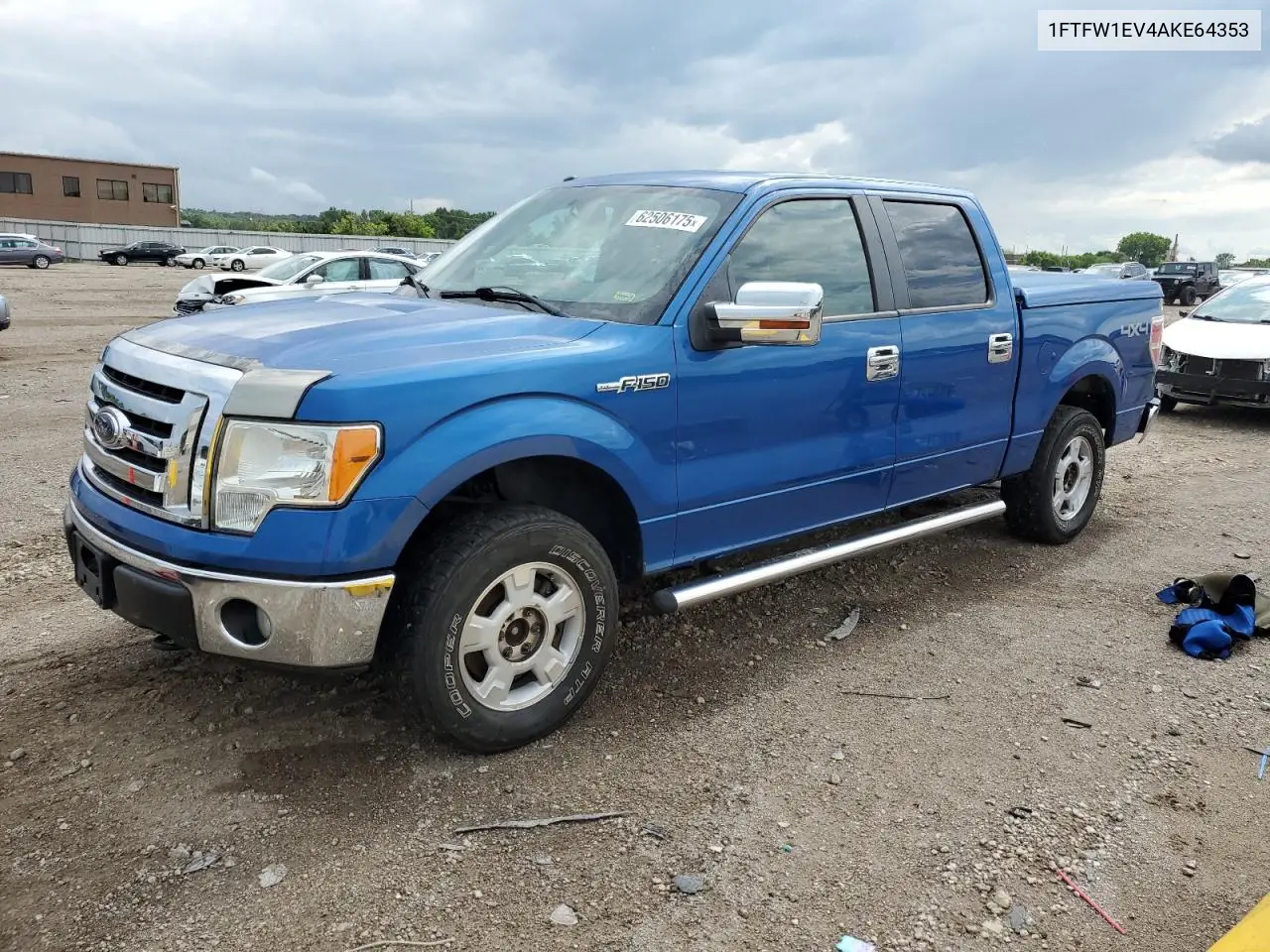2010 Ford F150 Supercrew VIN: 1FTFW1EV4AKE64353 Lot: 62506175