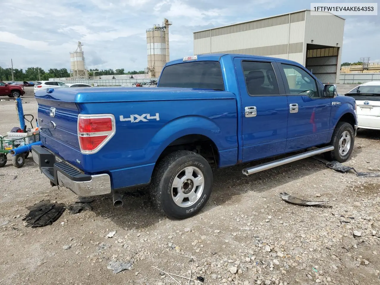2010 Ford F150 Supercrew VIN: 1FTFW1EV4AKE64353 Lot: 62506175
