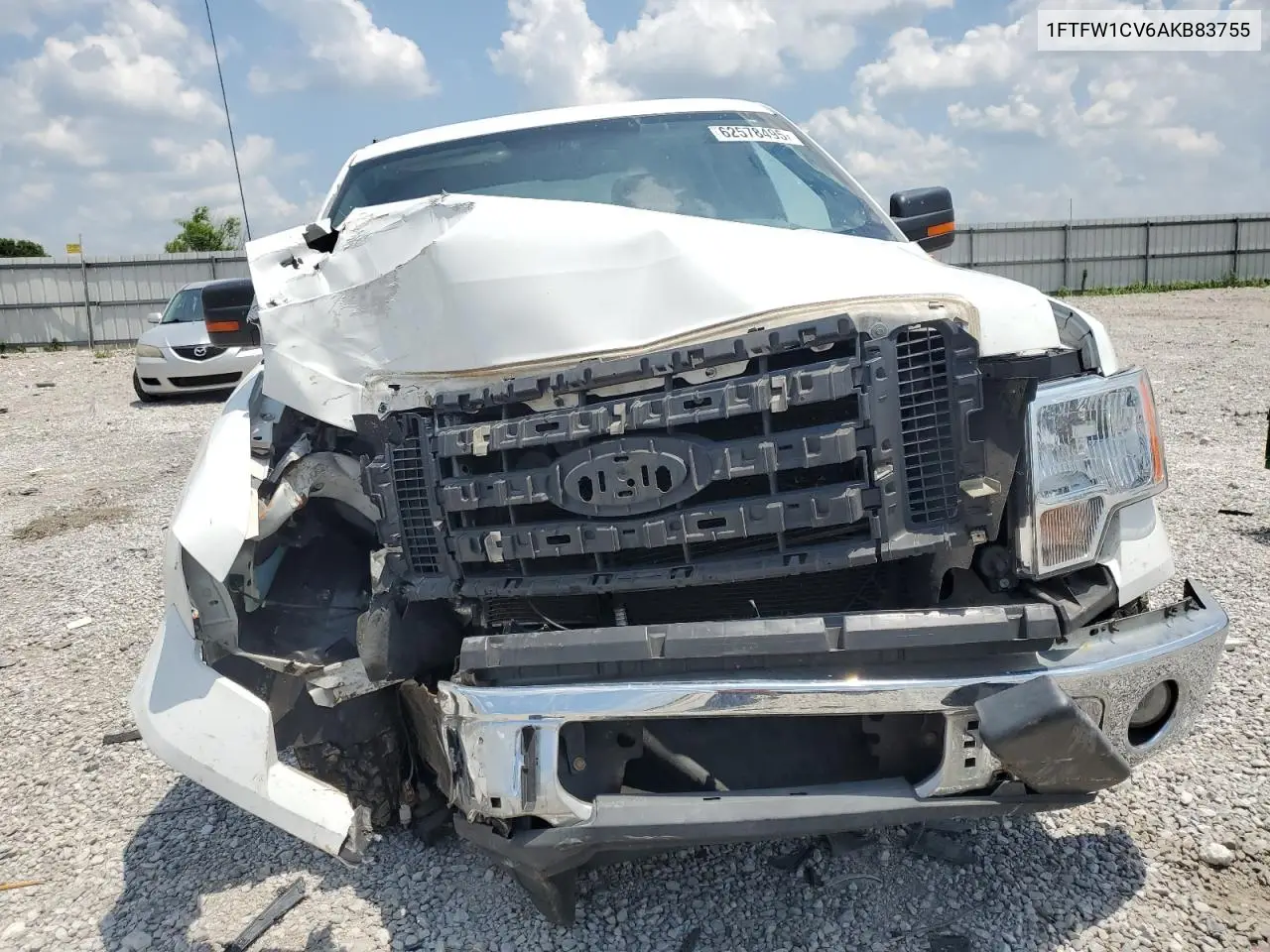 2010 Ford F150 Supercrew VIN: 1FTFW1CV6AKB83755 Lot: 62578495