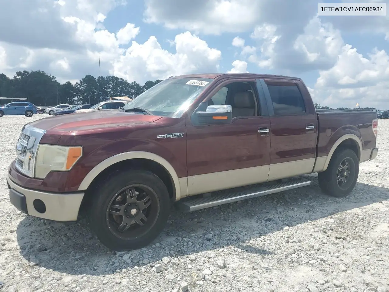 2010 Ford F150 Supercrew VIN: 1FTFW1CV1AFC06934 Lot: 62653395